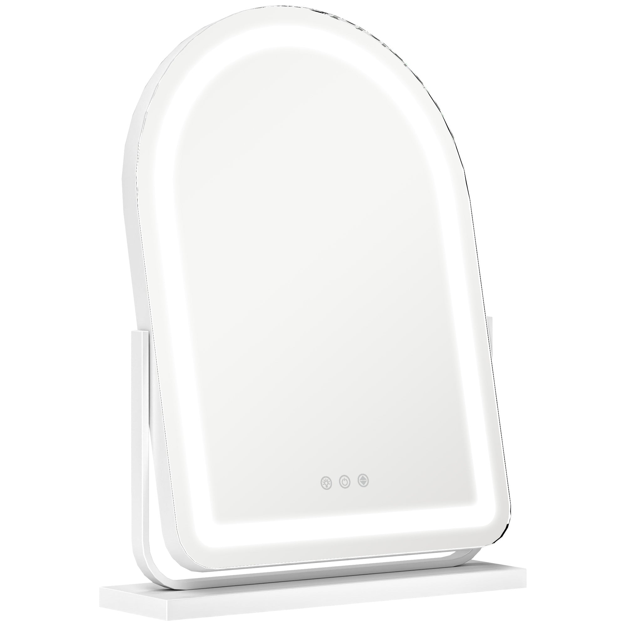 HOMCOM Vanity Mirror with Lights, Colour, ° Rotation, Touch Screen - W x H x D