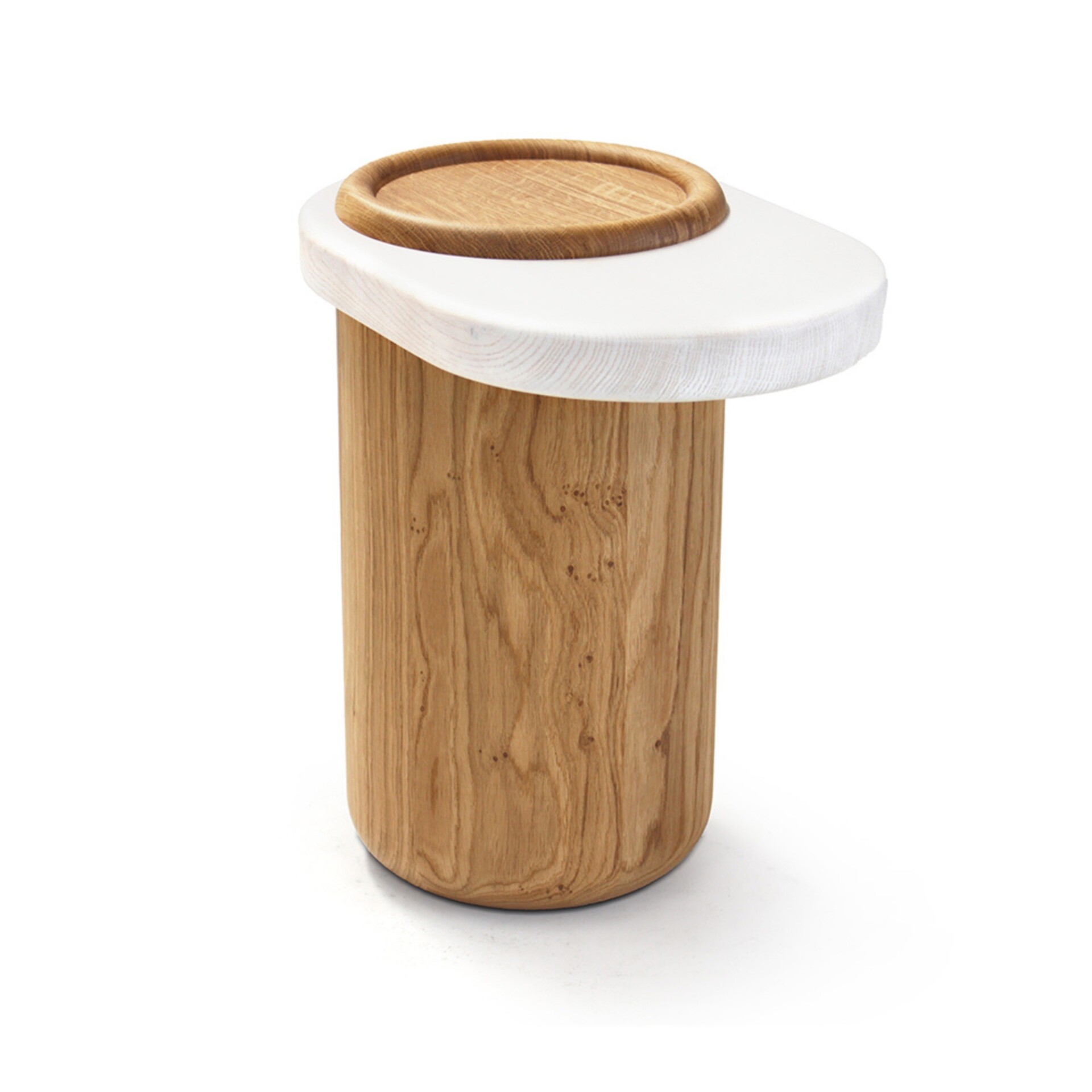 Sassolino Big Side Table - Forest Bouclé