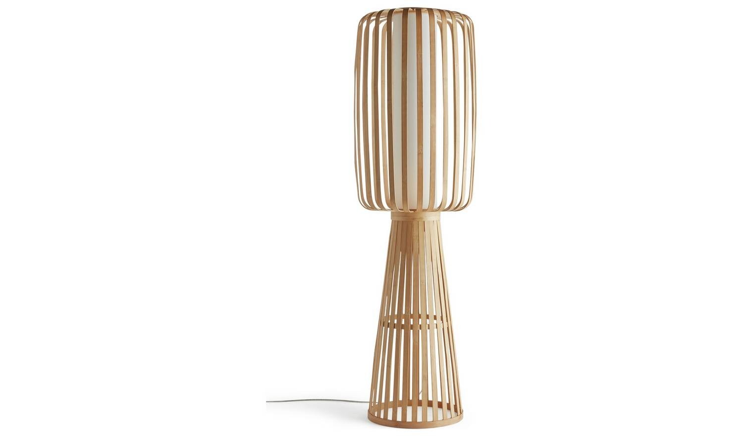 Achille Japonica Floor Lamp Ash Modern Reading Light Living Room