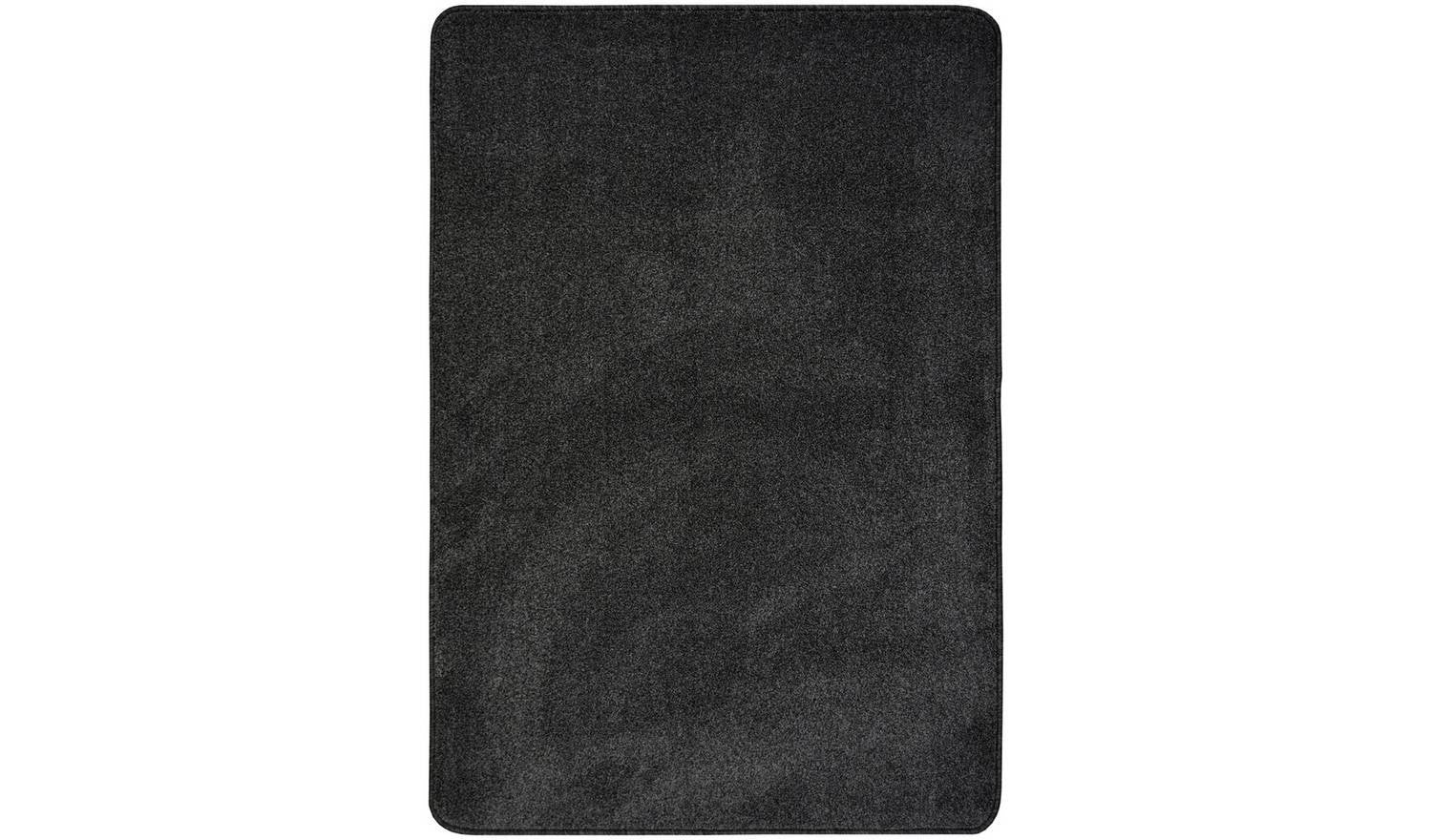 Homemaker Relay Plain Charcoal Short Pile Rug x Classic Home Decor