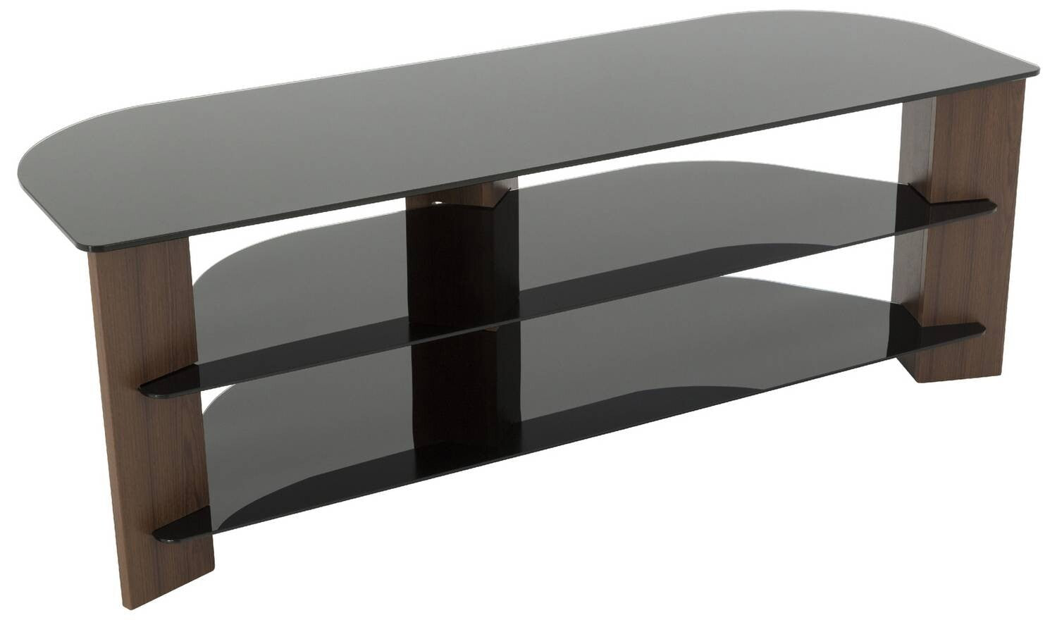 AVF Wood Effect Up To Inch TV Corner Stand Walnut Media Unit Furniture