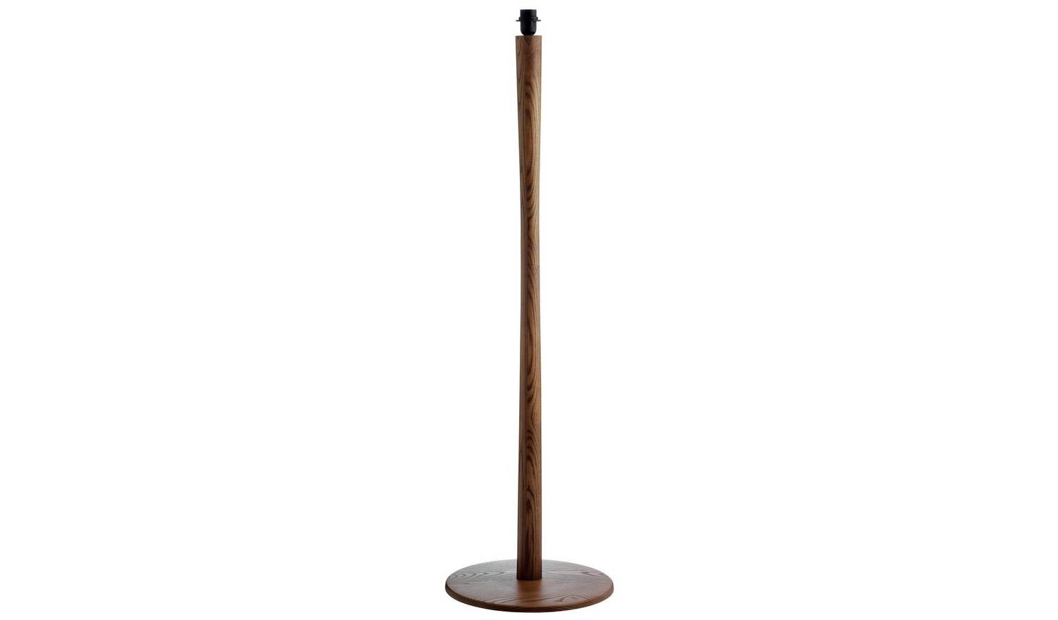 Pole Floor Lamp Base Walnut For Home Office Bedroom Task Lighting