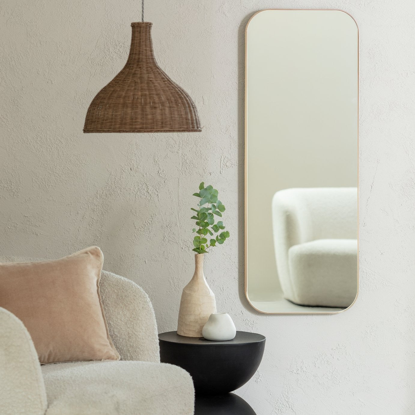 Gold Full Length Wall Mirror x For Hallway Dressing Area