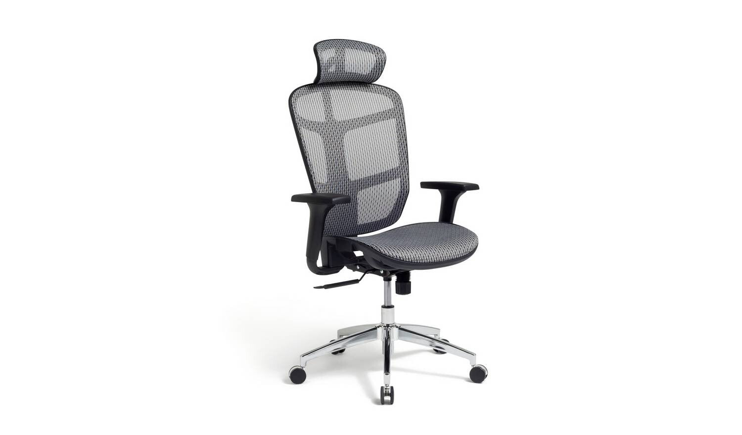 Mesh Office Chair Grey Ergonomic Desk Chair Adjustable Height