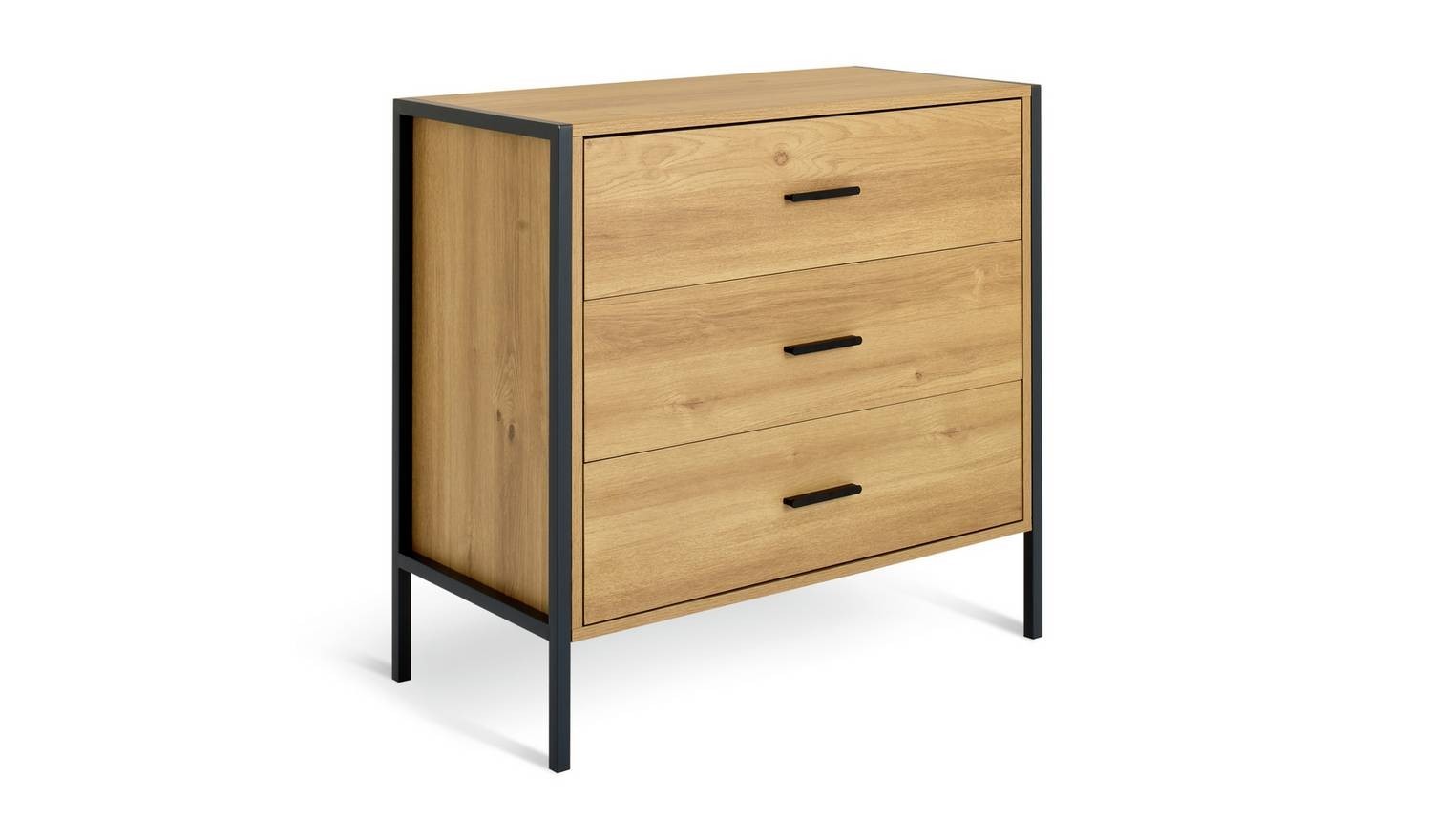 Loft Living Drawer Chest Oak Storage Organiser Bedroom Furniture