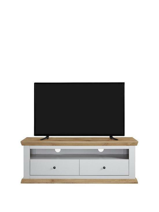 Burford Wide TV Unit Fits Up to Inch TV with Grey and Oak Finish Living Room