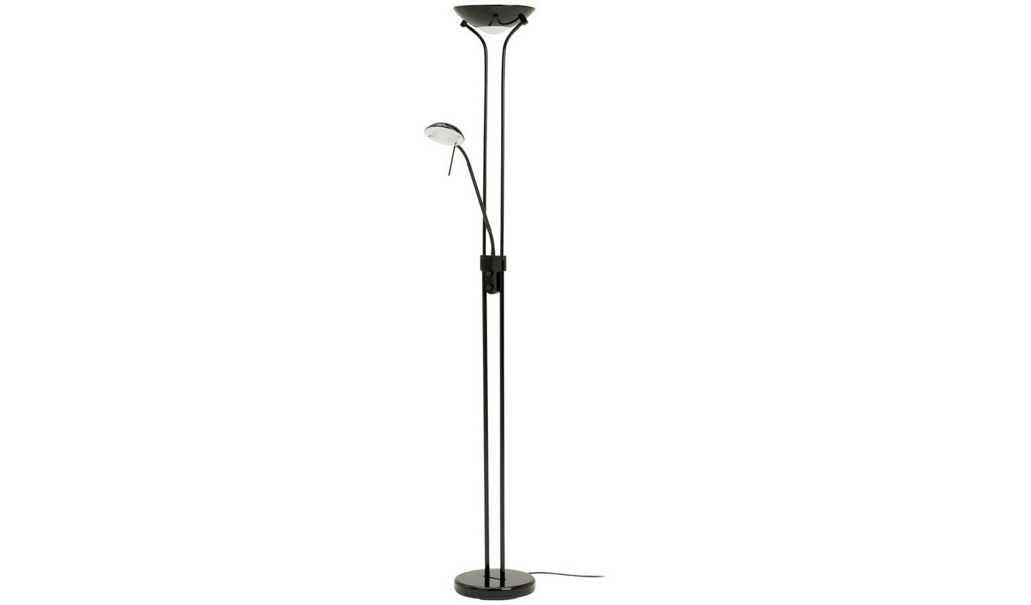 Father & Child Uplighter Floor Lamp Black For Home Office Bedroom