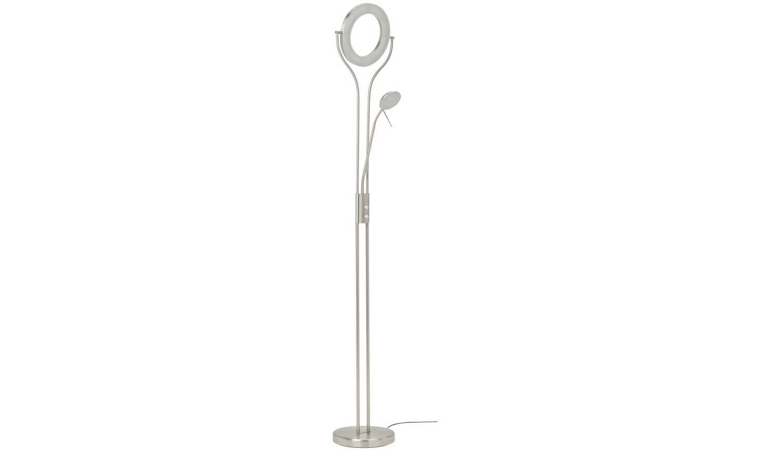 Father & Child LED Uplighter Floor Lamp Chrome Modern Living Room Lighting