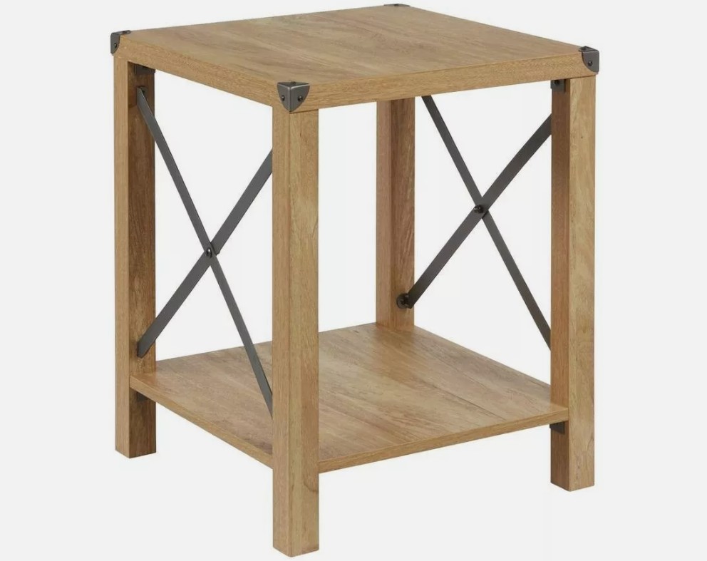 Lloyd Pascal Rustica Side Table Light Wood Rustic Living Room Furniture