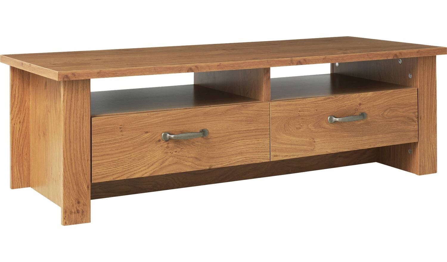 Ohio Coffee Table Oak Effect Living Room Furniture Storage Shelf