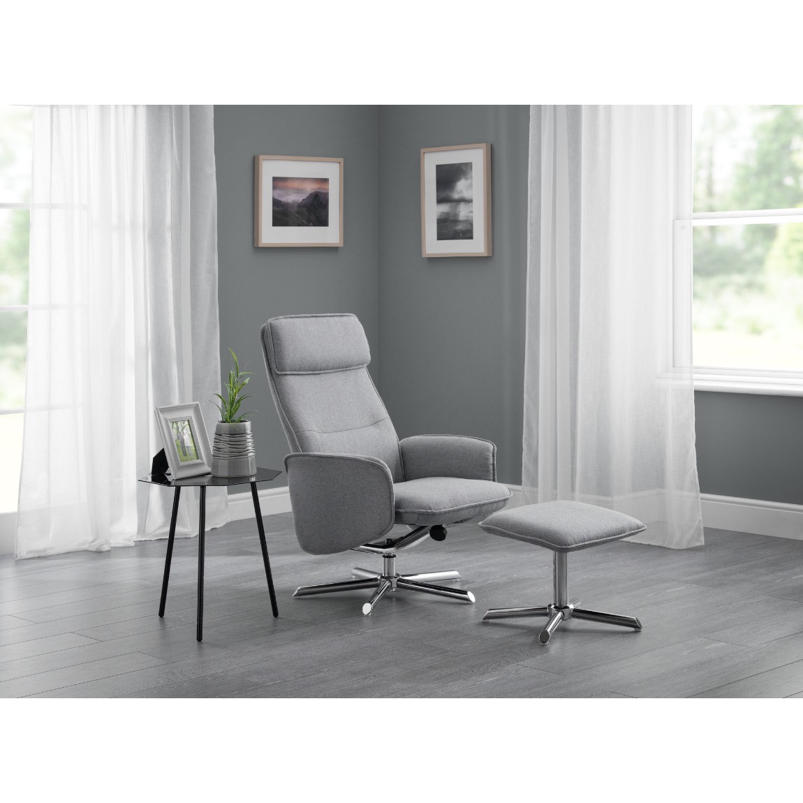 Aria Recliner Chair With Stool