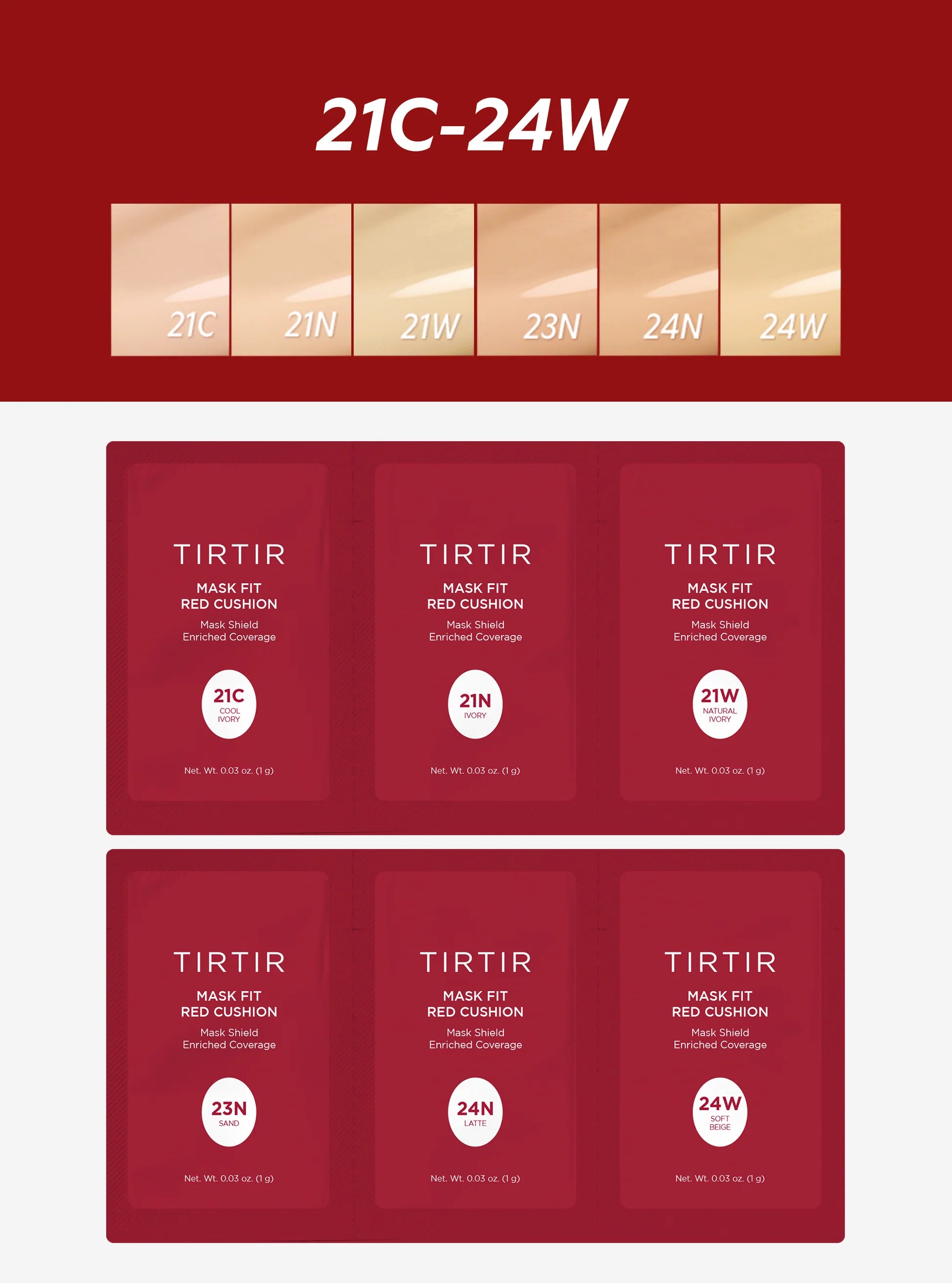 TIRTIR Mask Fit Red Cushion - W Natural Ivory