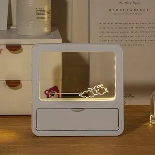 Noticeboard Night Lamp with Erasable Marker Pen Various Designs Cloud - White