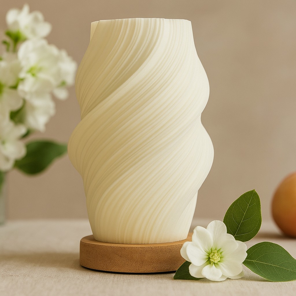 B -Level Dimmable Table Lamp Pleated Shade
