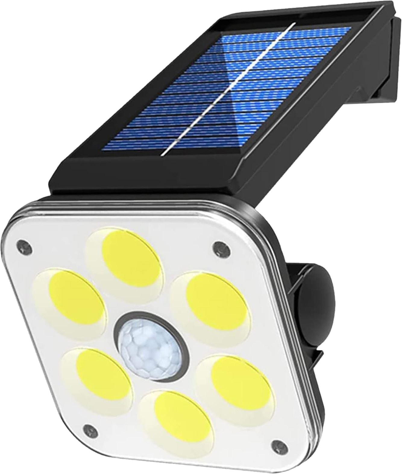 Solar Powered Outdoor PIR Motion Sensor Lamp with Adjustable Light