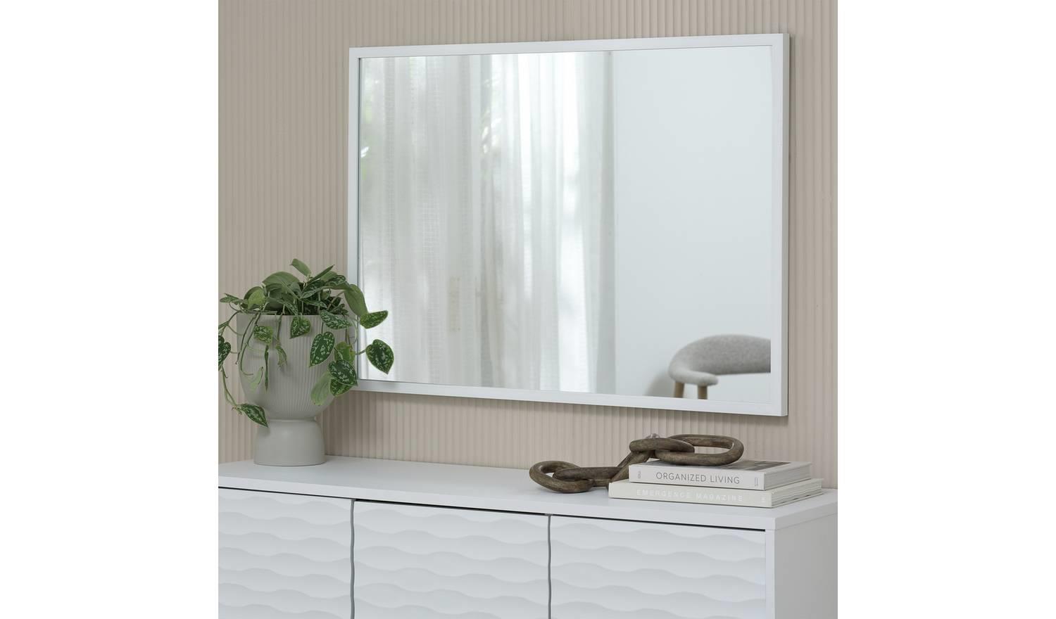 Home Essentials White Wall Mirror x Bedroom Living Room Decor