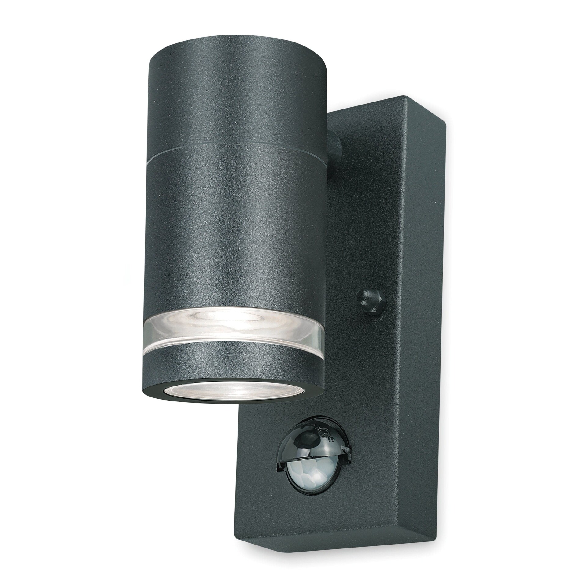 lite Marinus GU Single Direction Outdoor Wall Light with PIR - Anthracite