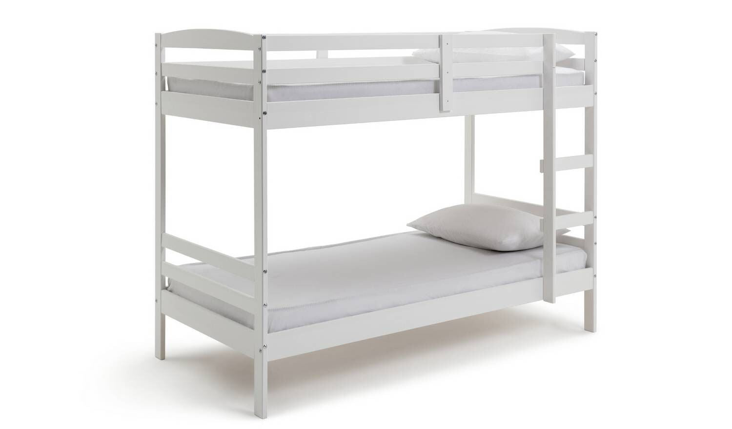 Josie Shorty Bunk Bed Frame White Sturdy and Space-Saving Bedroom Solution