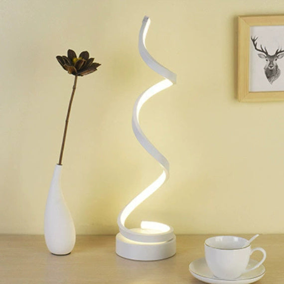 LED Bedside Bedroom Table Lamp - Warm White Light Dimming switch White