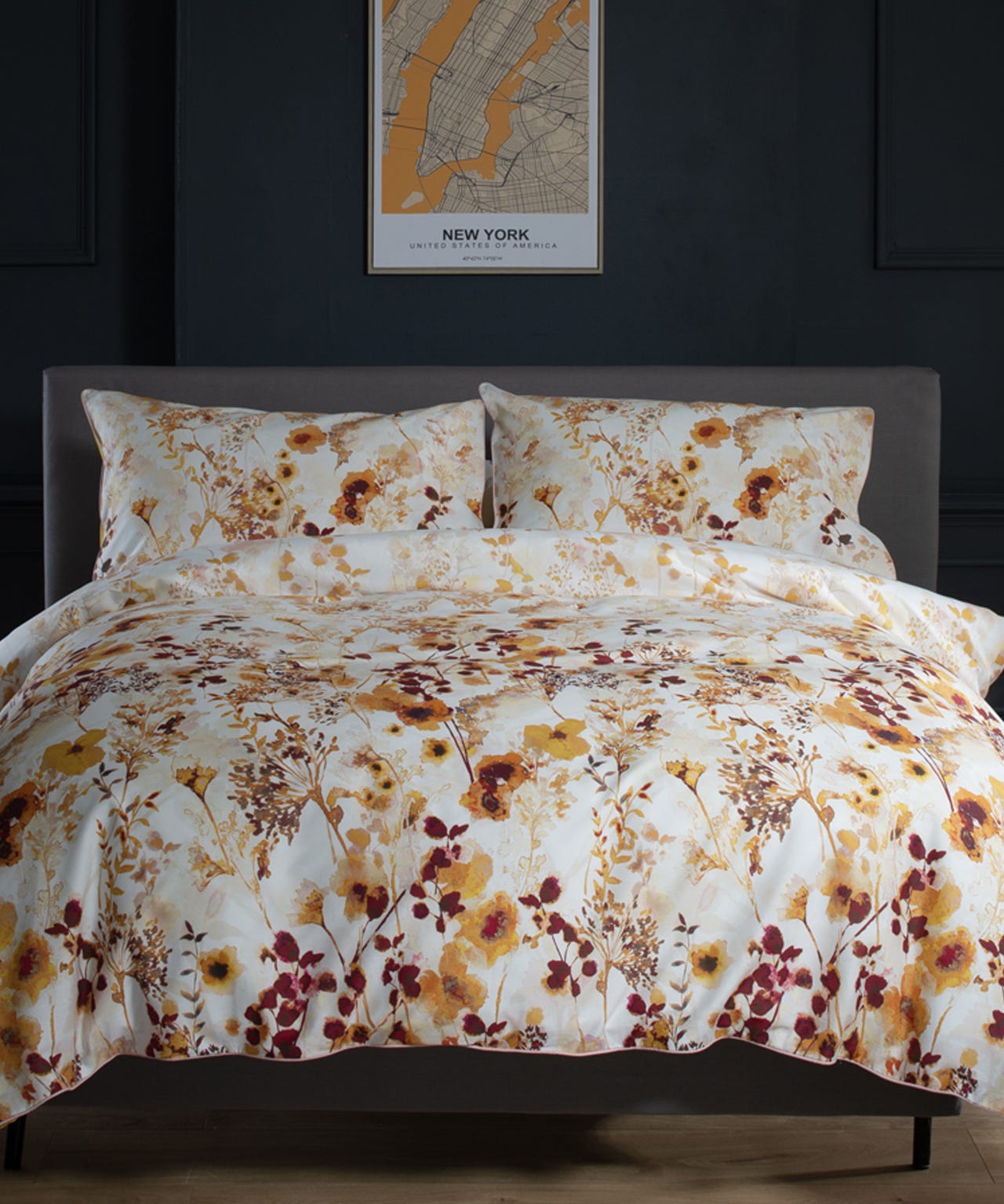 Damart Watercolour Floral Duvet Cover Set