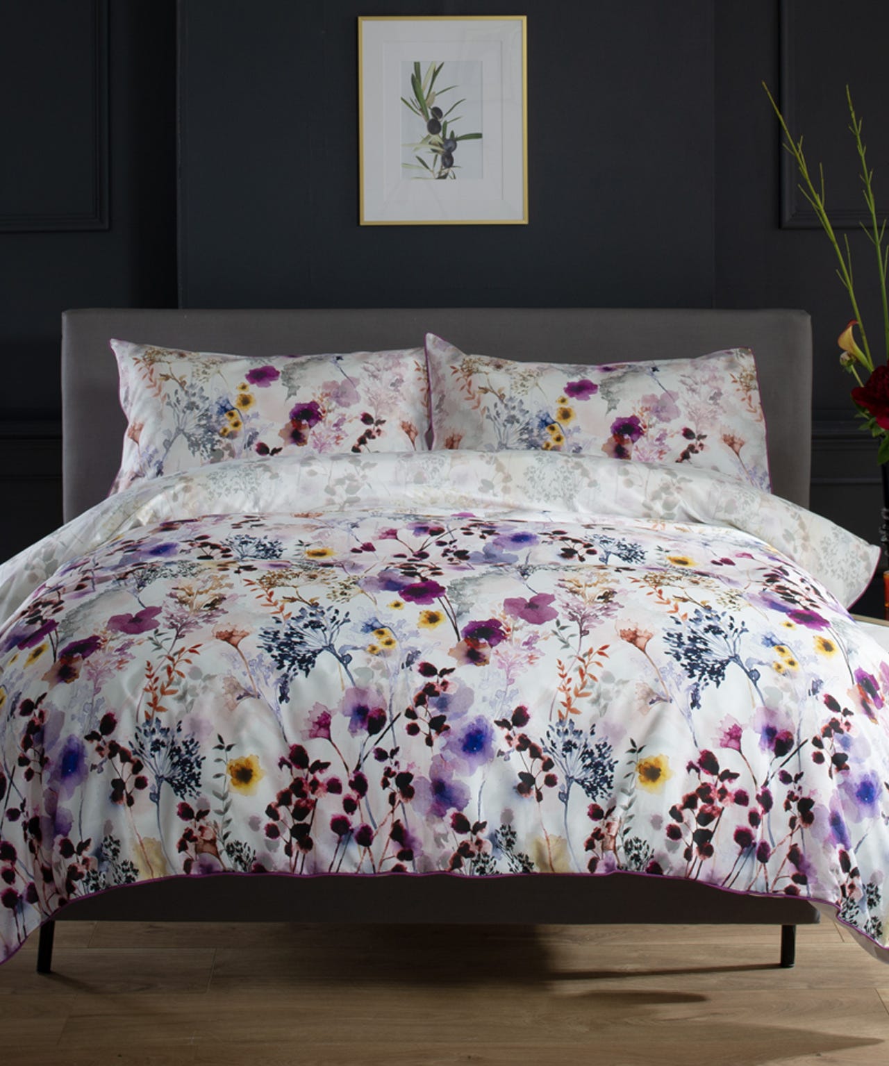 Damart Watercolour Floral Duvet Cover Set