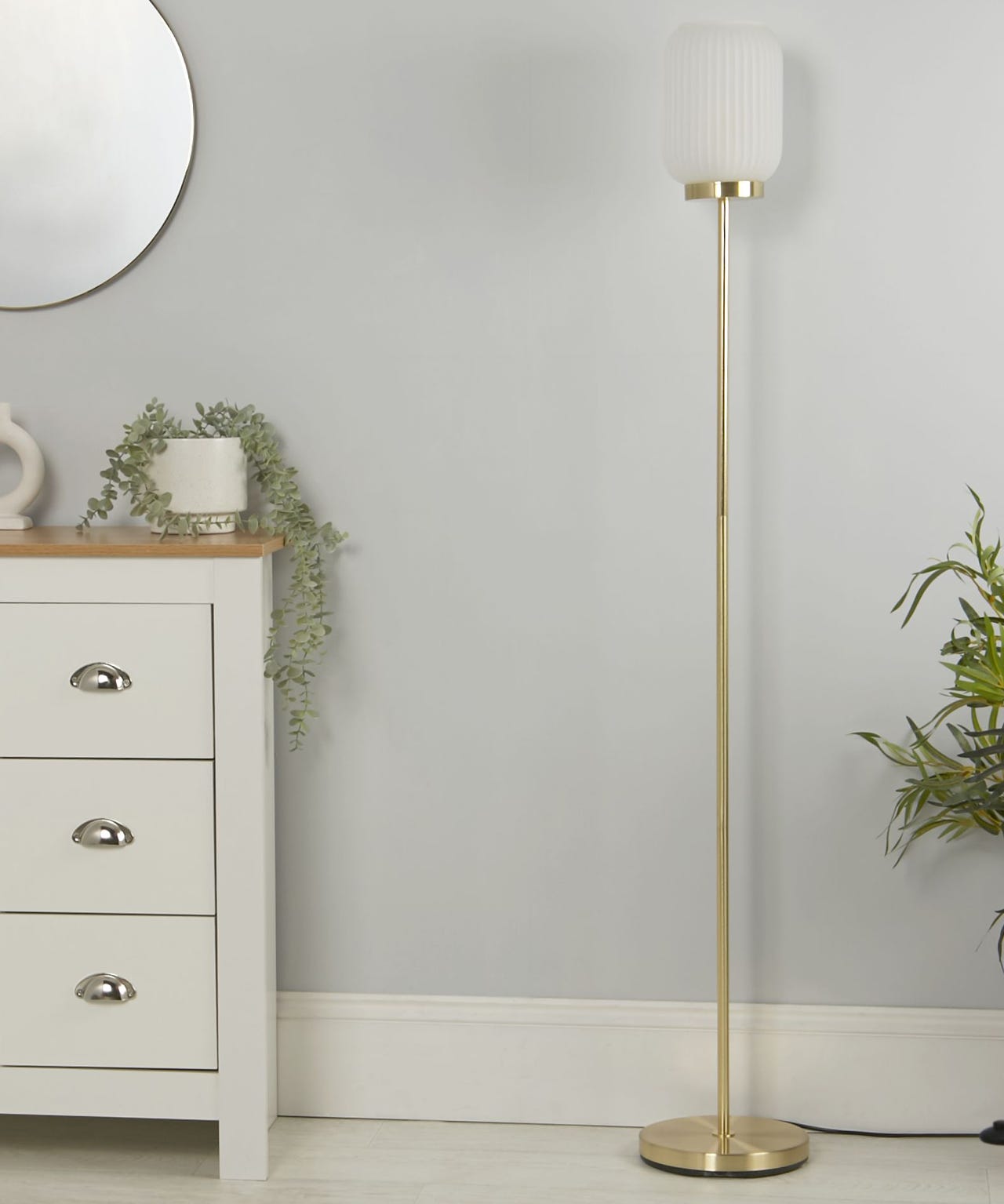 Damart Frosted Floor Lamp