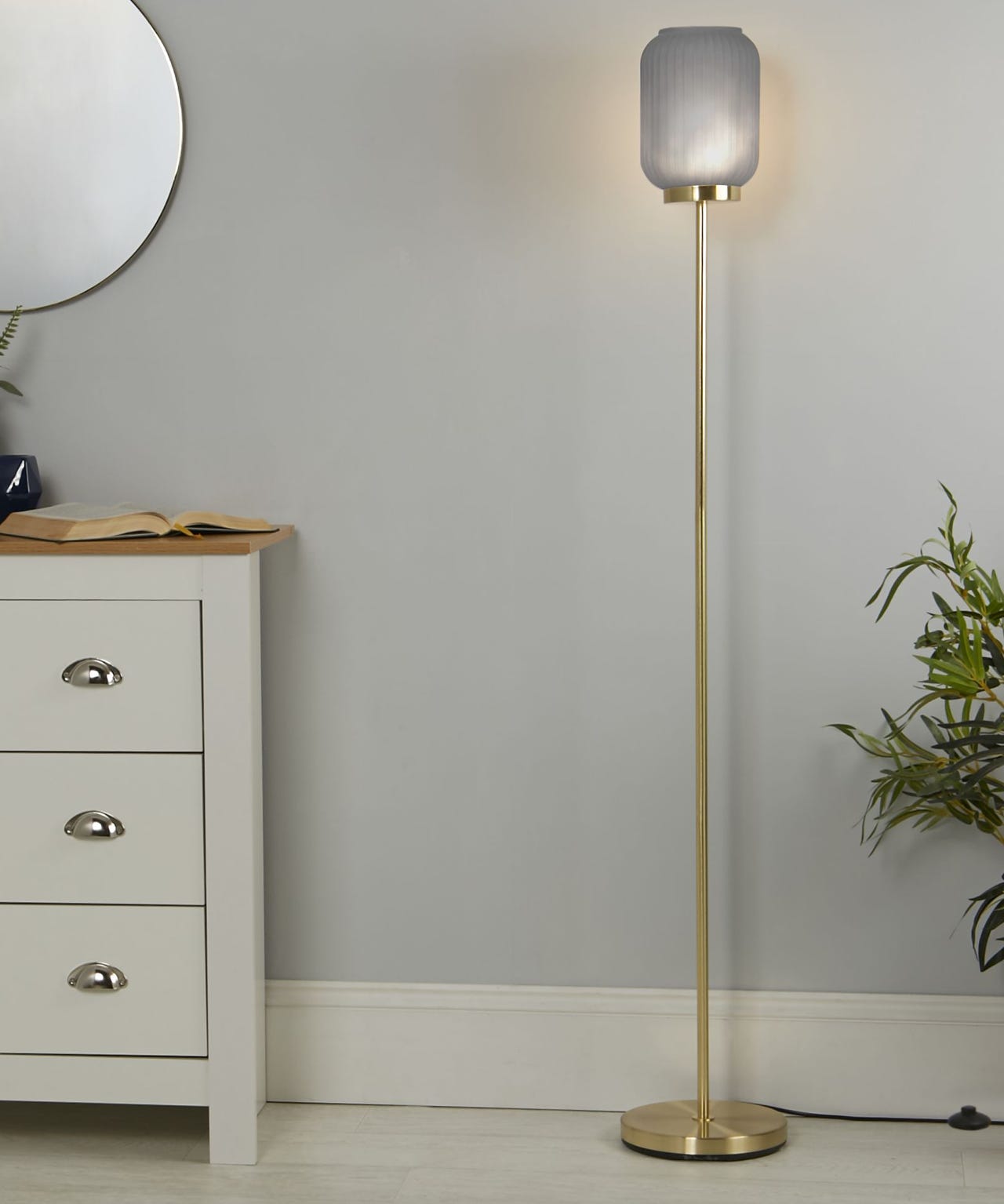Damart Frosted Floor Lamp