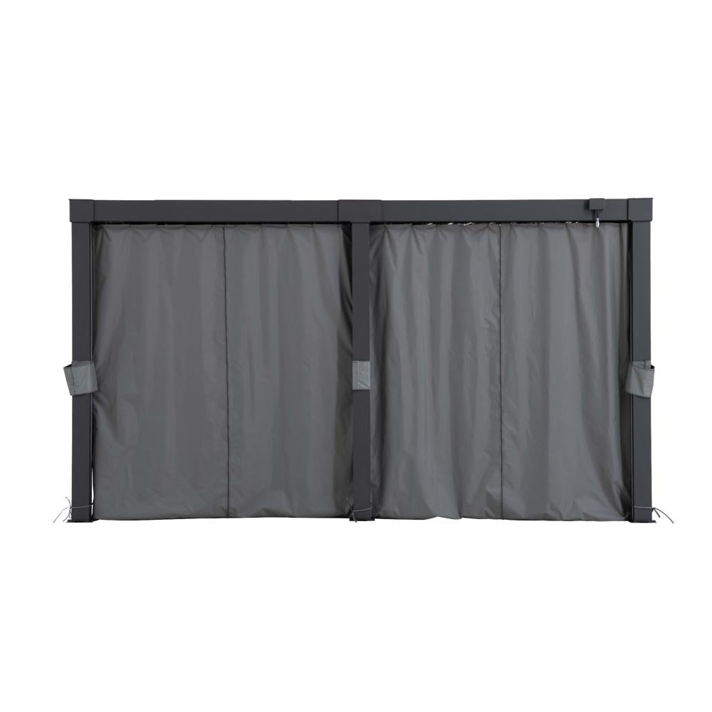 SUNJOY .m x .m Pergola Curtains for Louvered Pergola