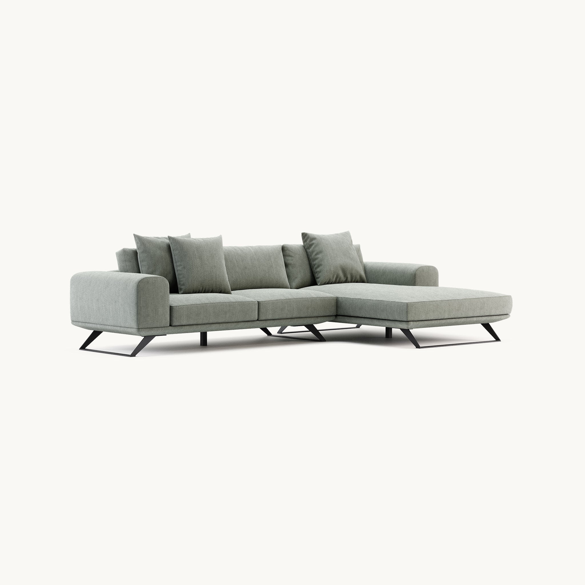 Domkapa ANISTON CHAISE Sofa Mouse