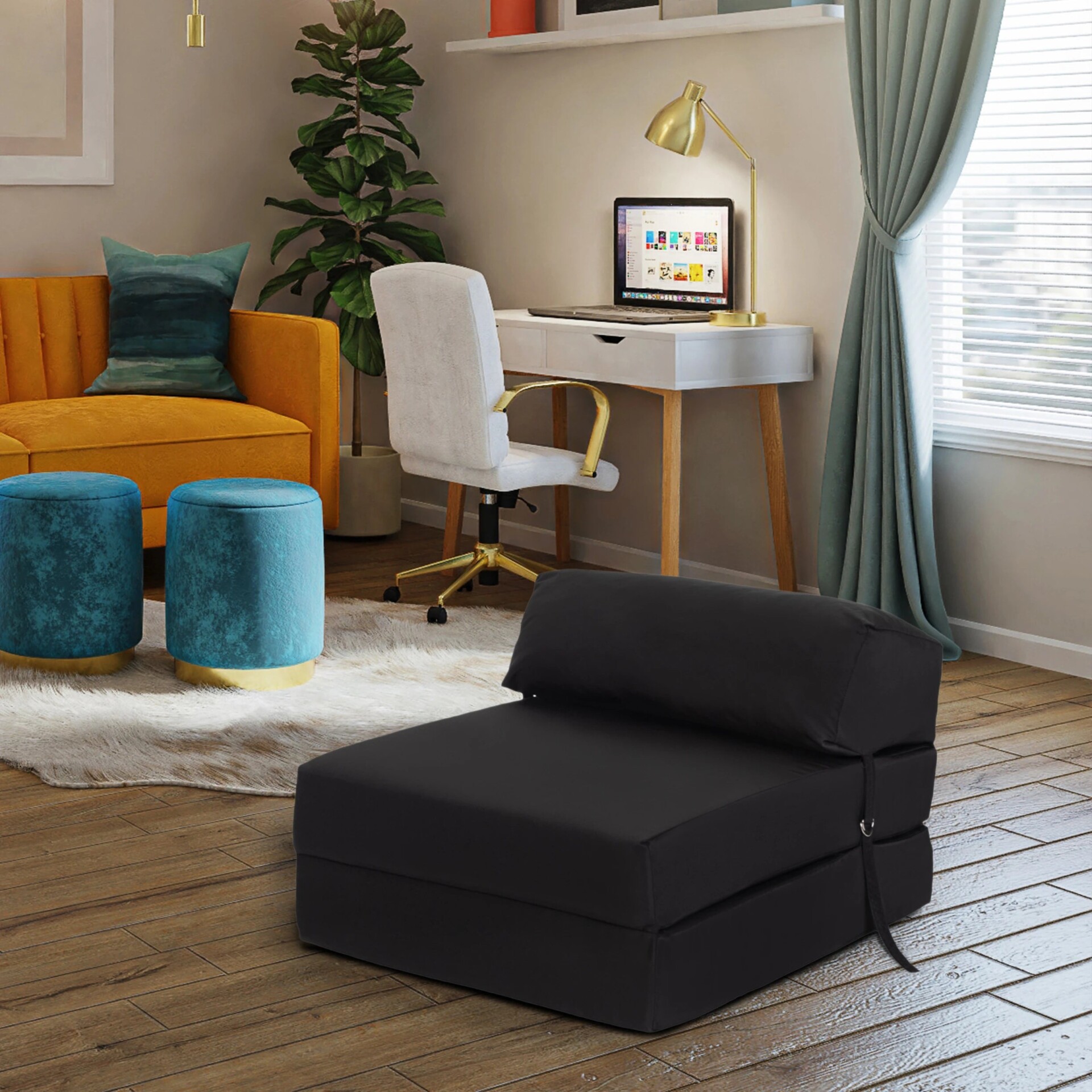 Single Z Bed for Kids Folding Mattress Bed Futon Sofa Bed Guest Mattress Foldable