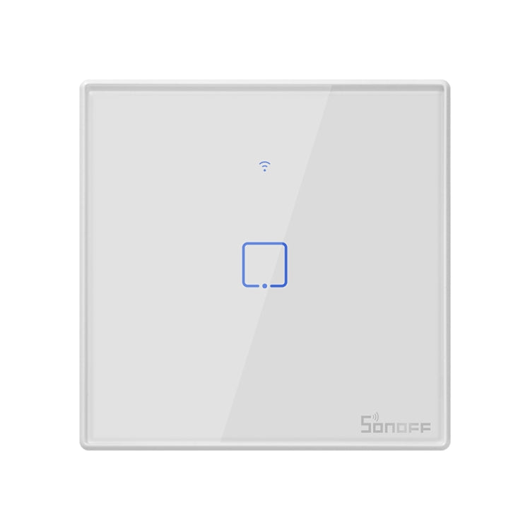 Sonoff T Touch mm Tempered Glass Panel Wall Switch Smart Home Light Touch Switch, Compatible with Alexa and Google Home, AC - mm Plug