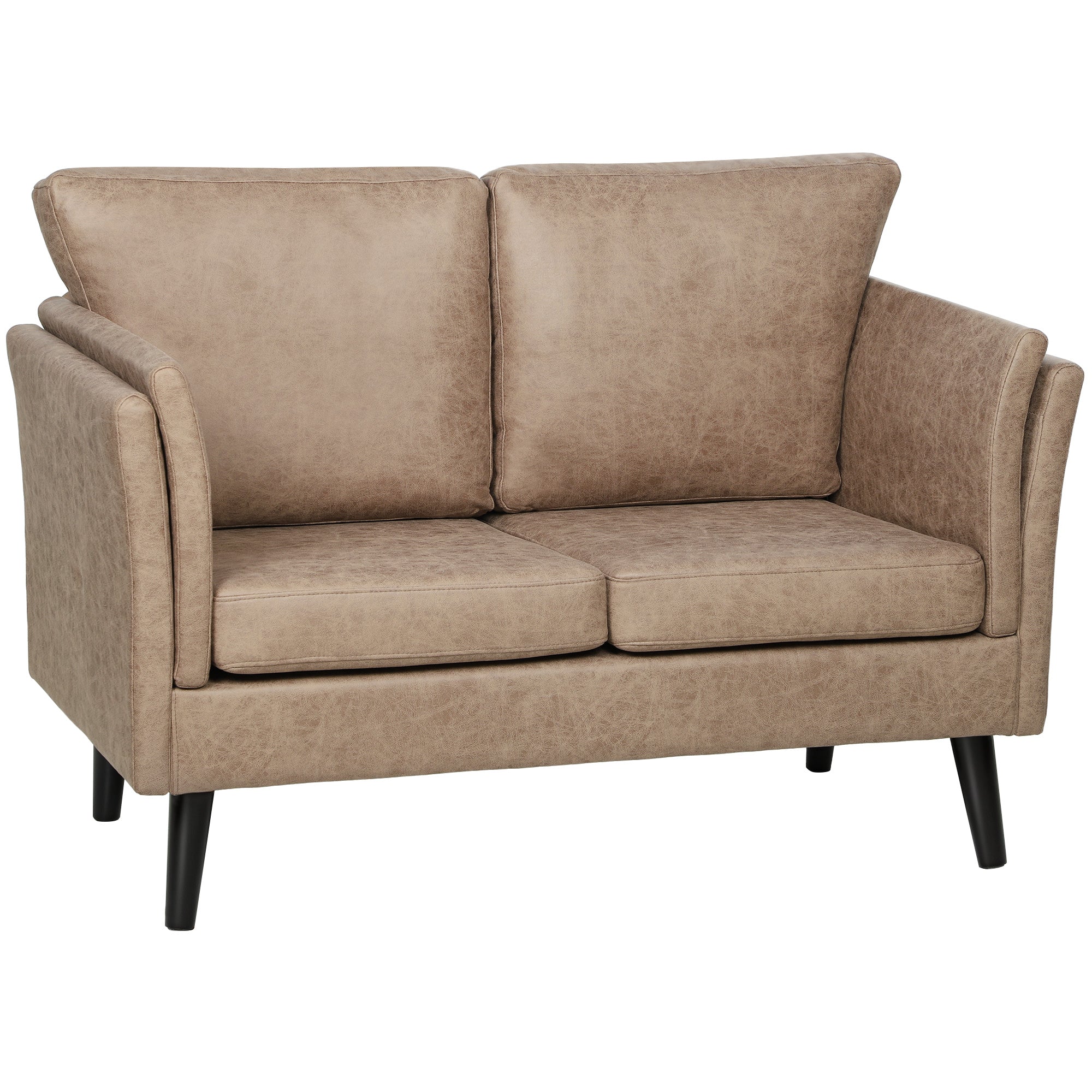 HOMCOM Two-Seater Leathaire Sofa
