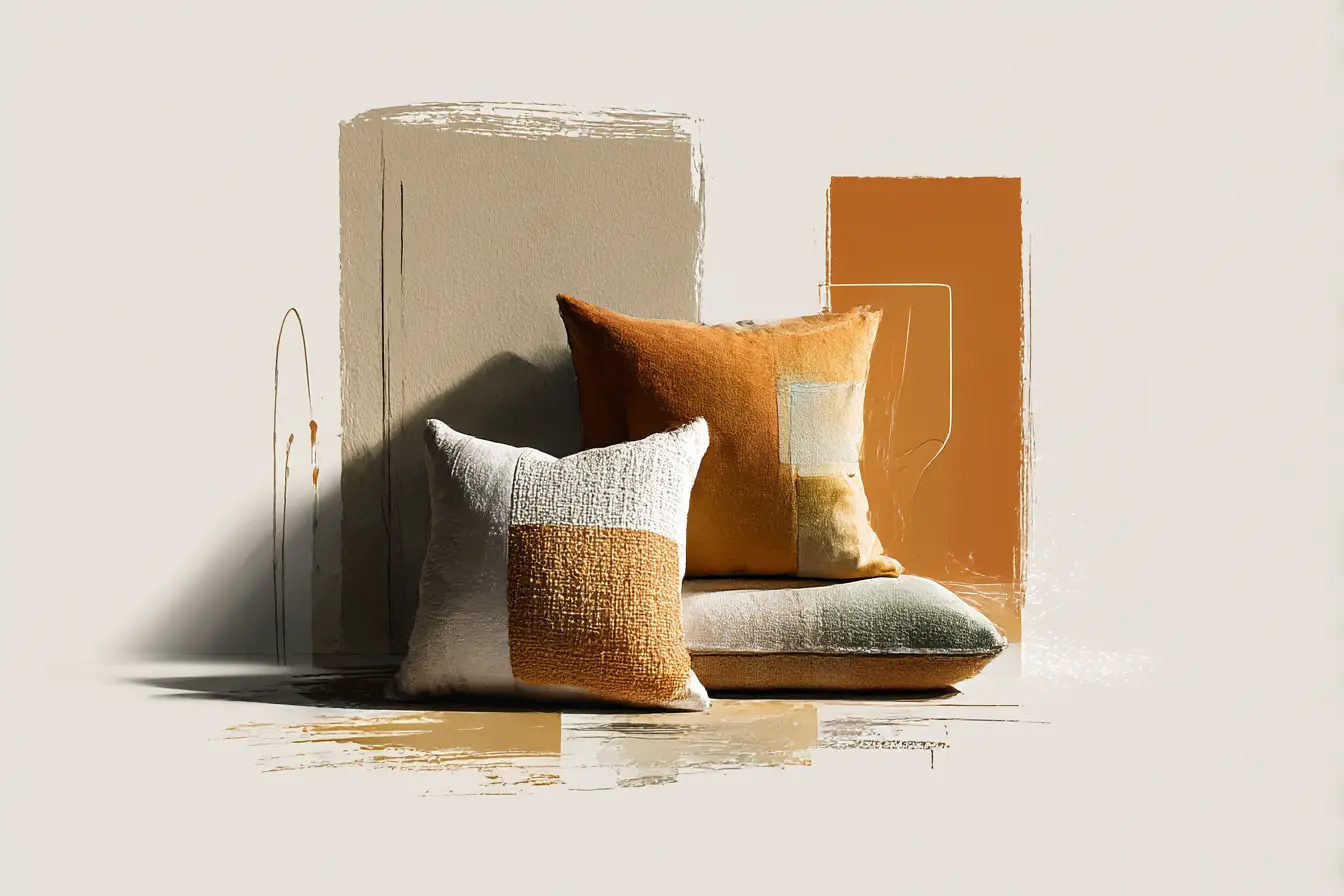 Fabric Cushions That Lift a Plain Sofa