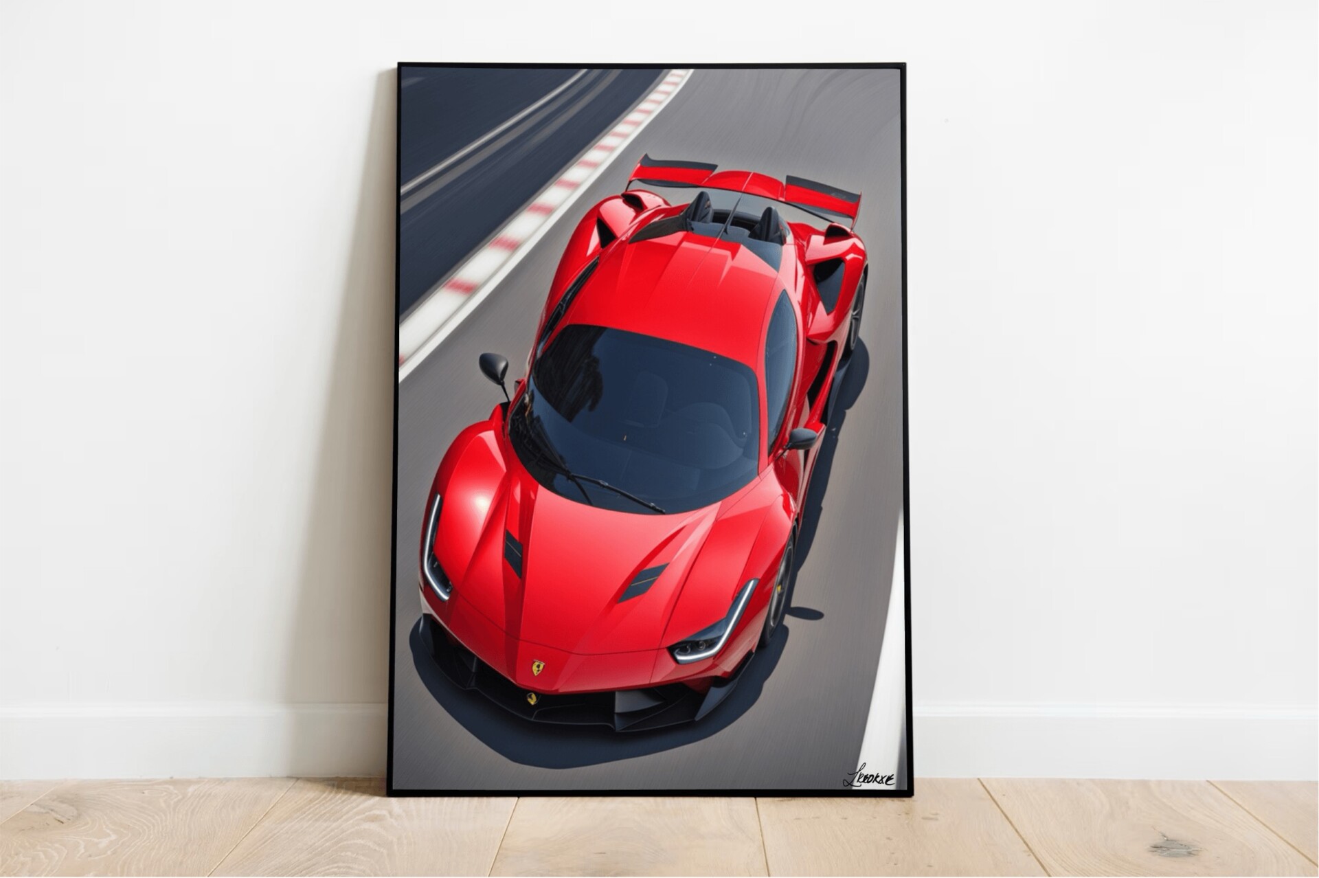 Red Supercar Wall Art