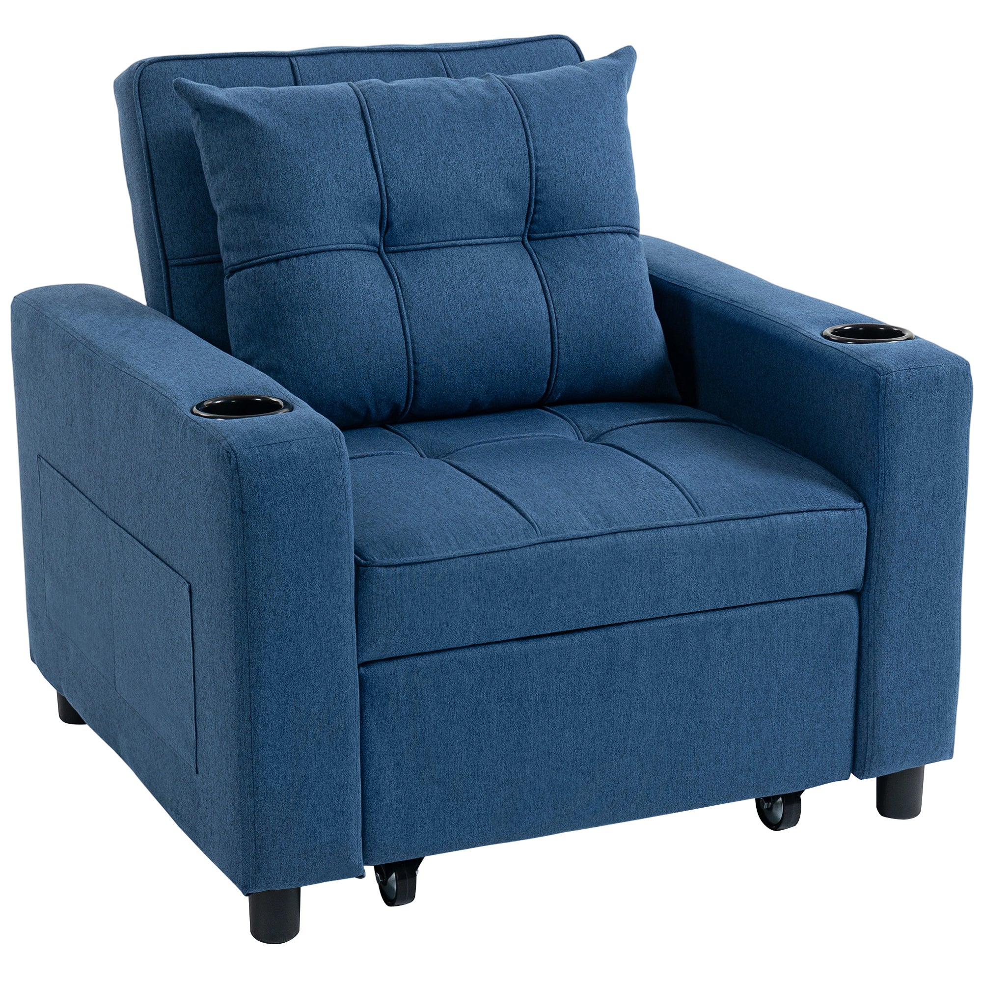 -in- Single Sofa Bed, Convertible Sleeper Chair Bed