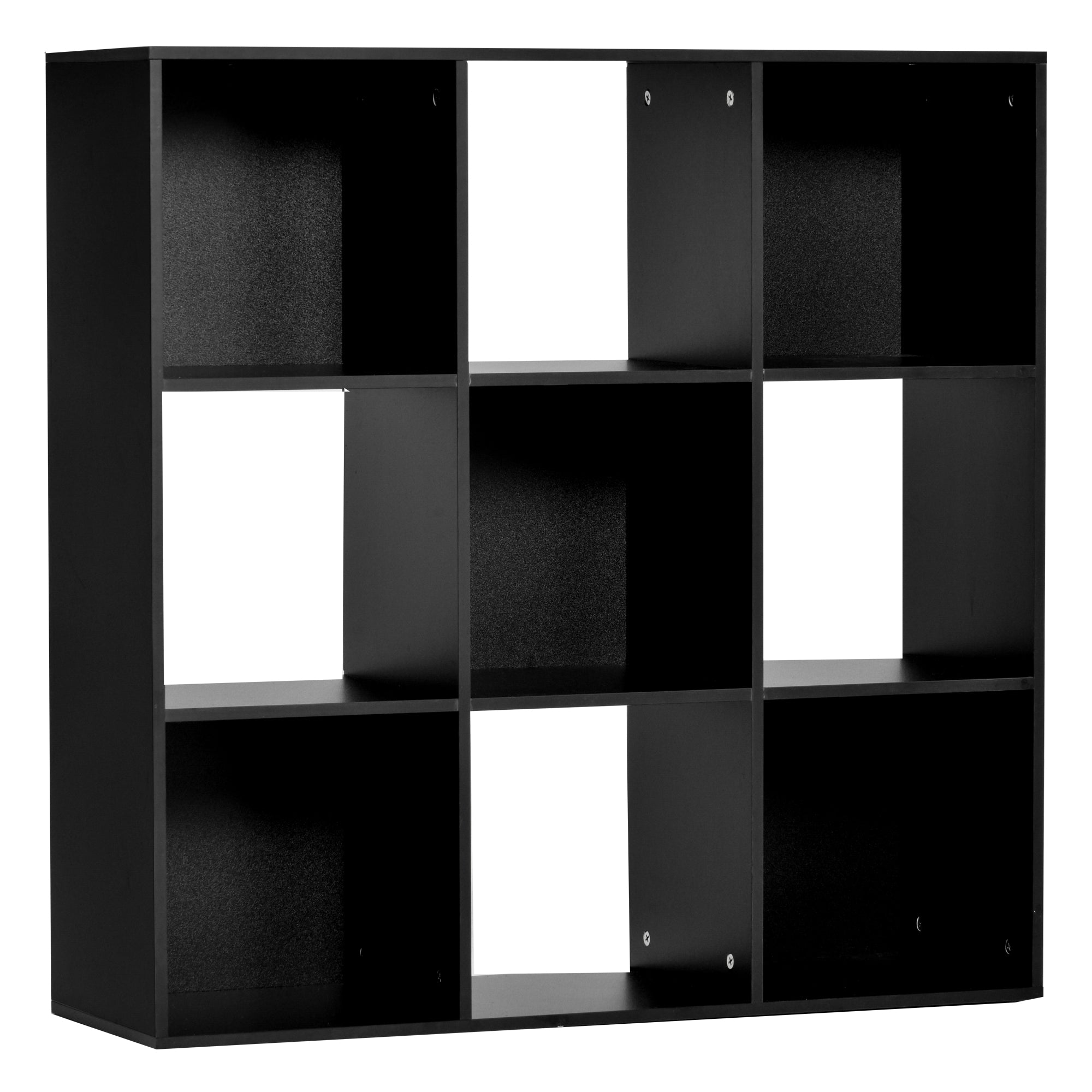 MCL -tier Cubes Storage Unit Particle Board Cupboard Bookcase Organiser Home Office Shelves, Black