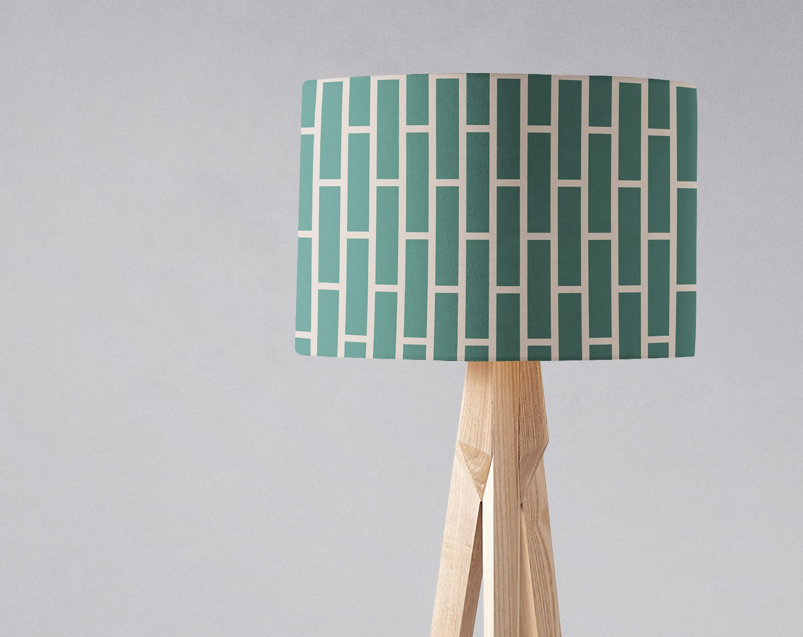 Green and Beige Geometric Lampshade - es Table Lamp shade