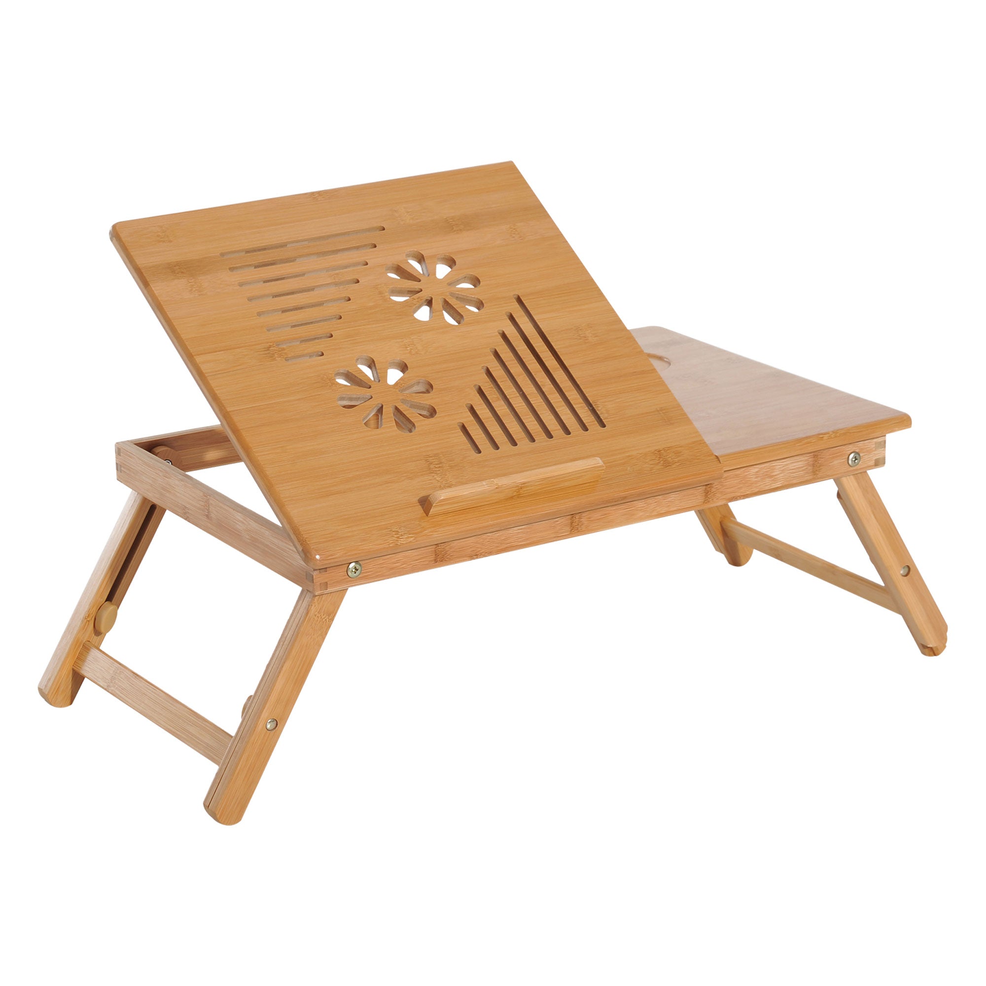 MCL Portable Laptop Desk Notebook Tray PC Bed Table with Drawer Adjustable & Foldable L x W x -.H