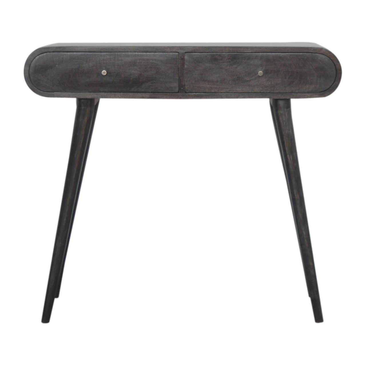 Ash Black Curve Console Table
