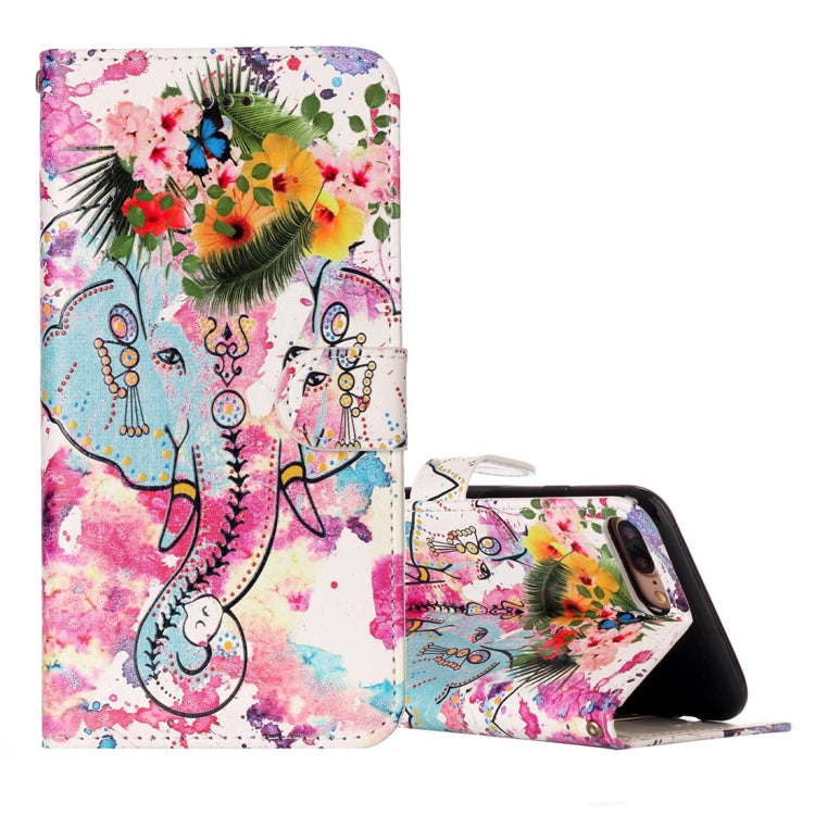 For iPhone Plus & Plus Embossed Horizontal Flip Leather Case with Holder & Card Slots & Wallet & Photo Frame, For - For P & P IPPF