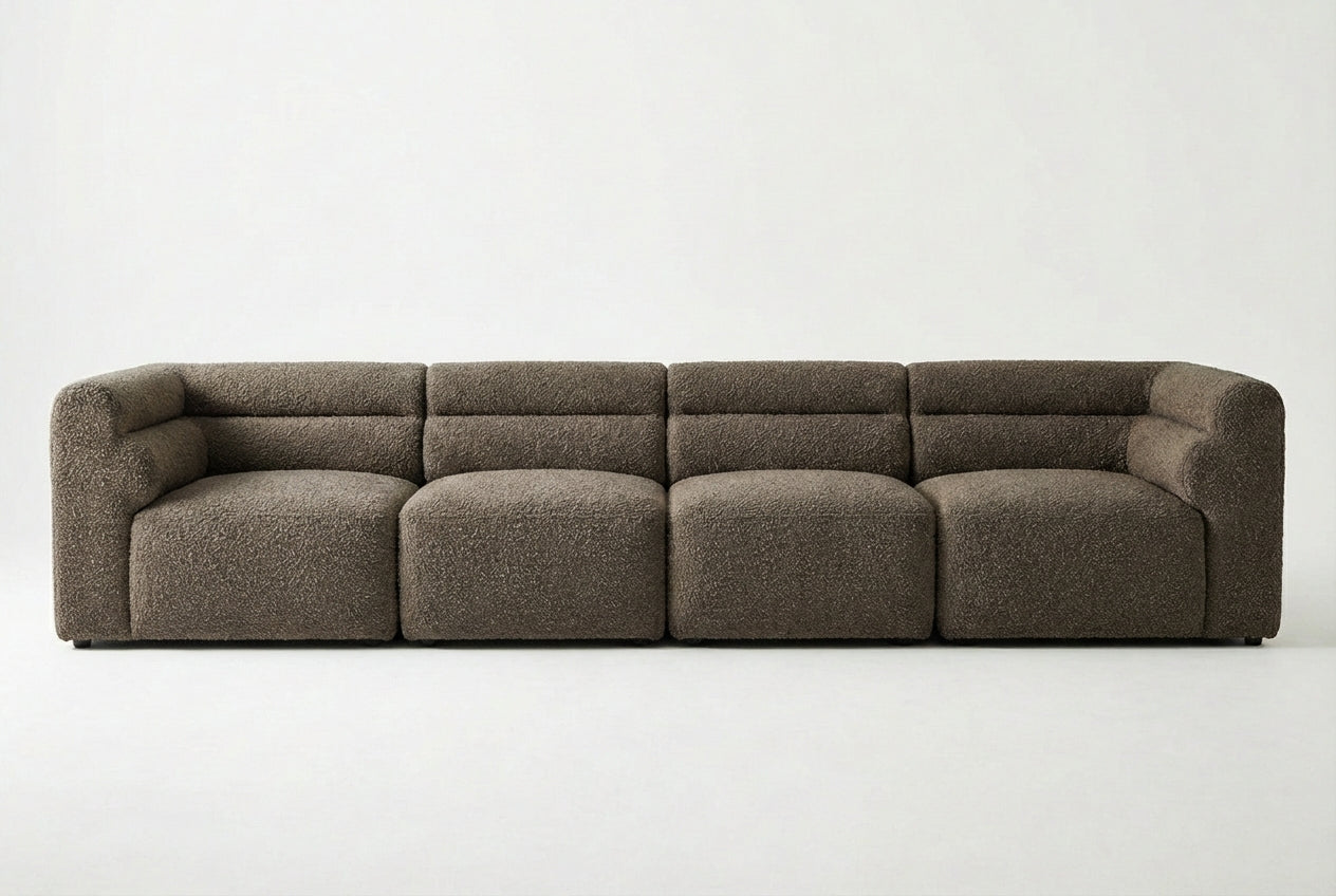 Araco Atelier Atlas -Seater Sofa with Bear Armchair Porcini Bundle Deal