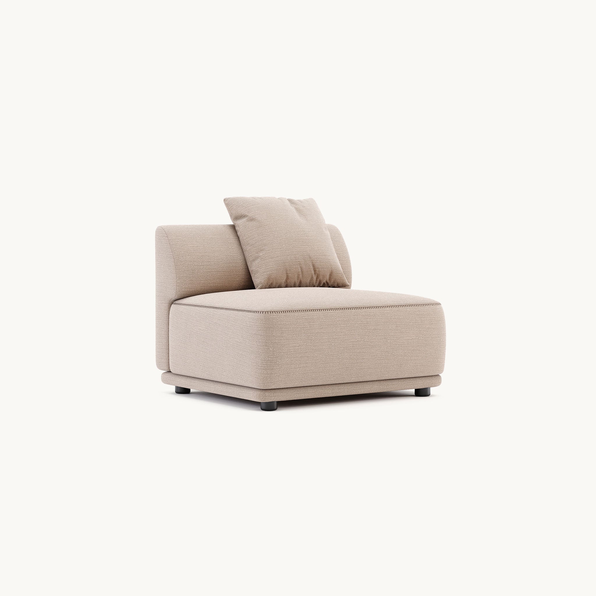 Domkapa OLIVIA MOD - OL.C - CENTRAL MODULE Sofa Taupe