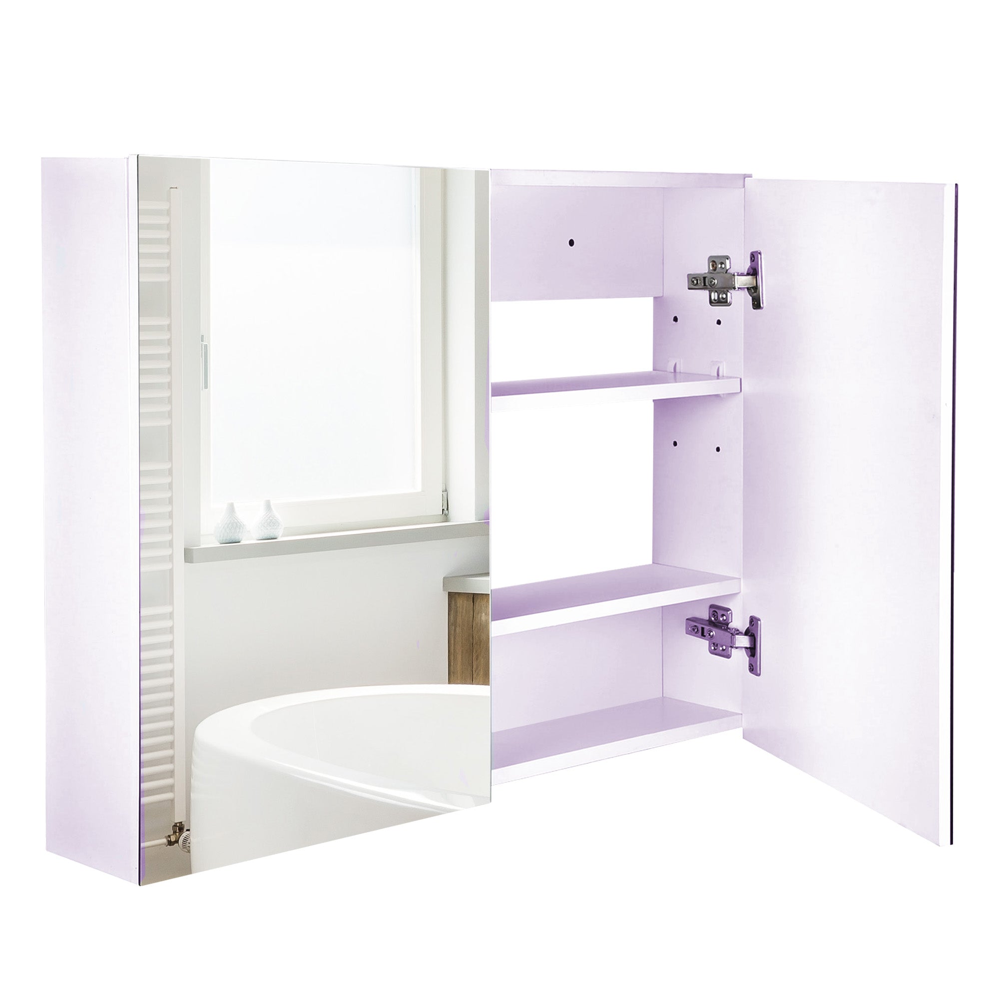 MCL x Double Door Bathroom Mirror Cabinet