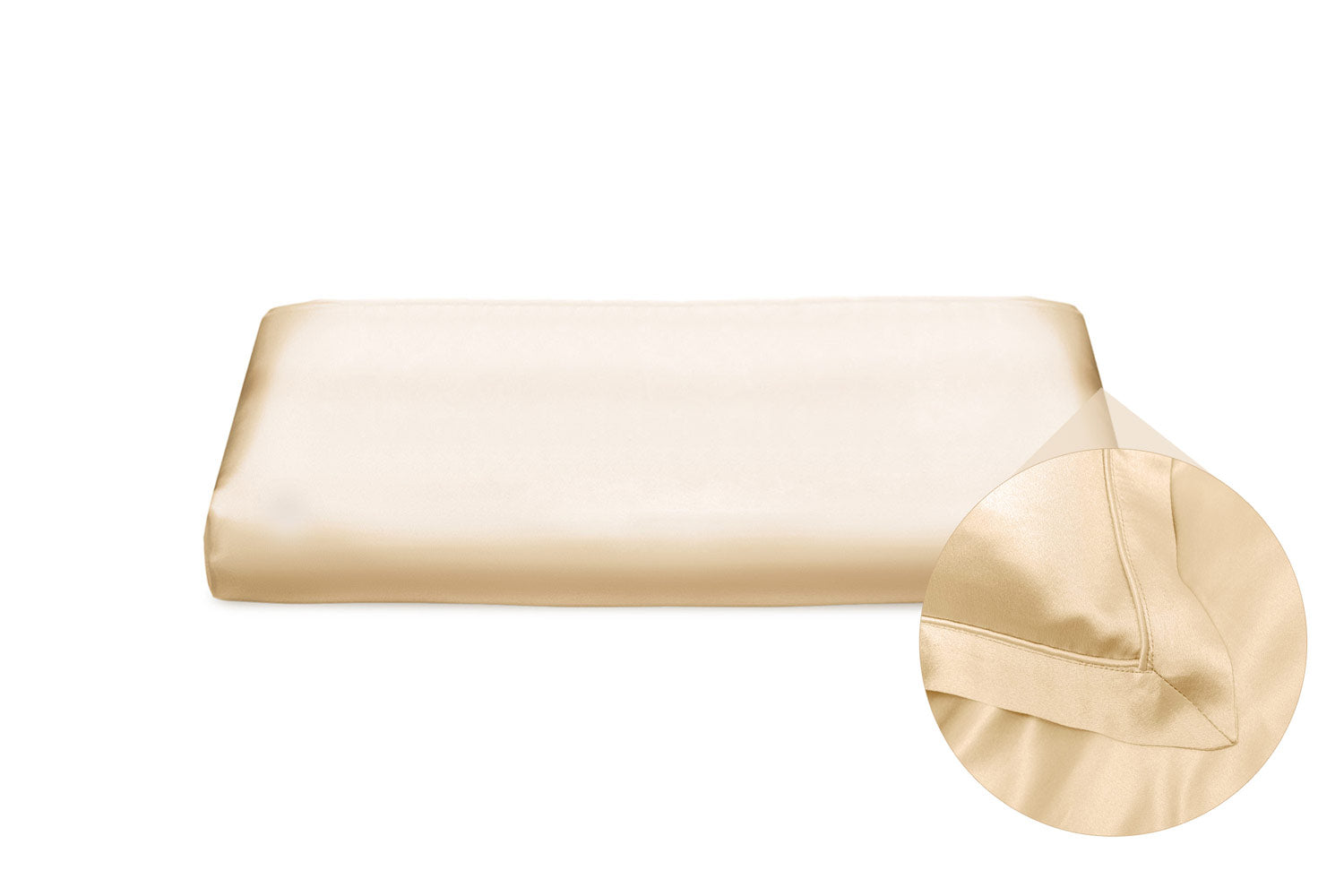 Champagne Pure Silk Oxford Duvet Cover
