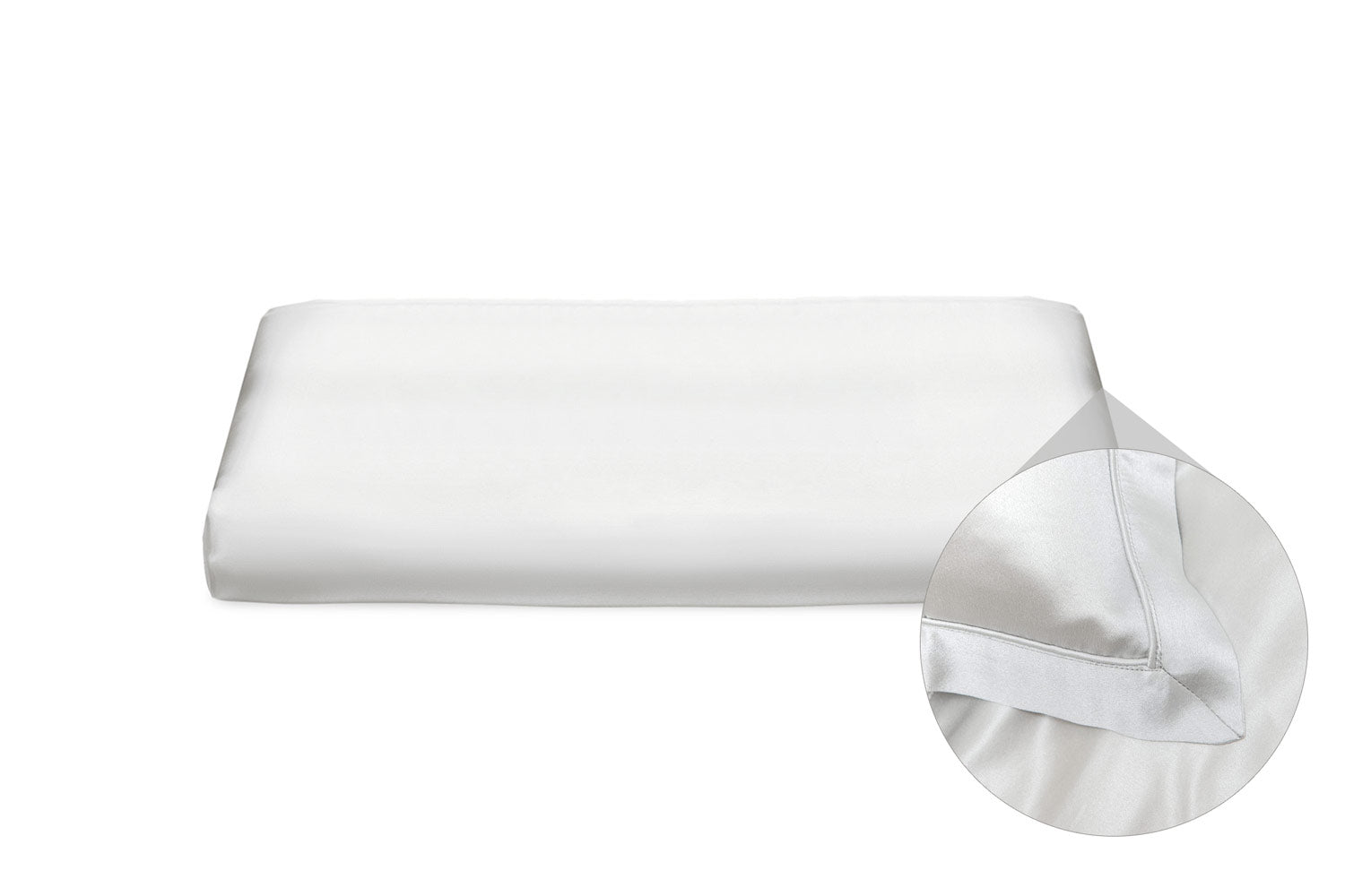 Oyster Grey Pure Silk Oxford Duvet Cover