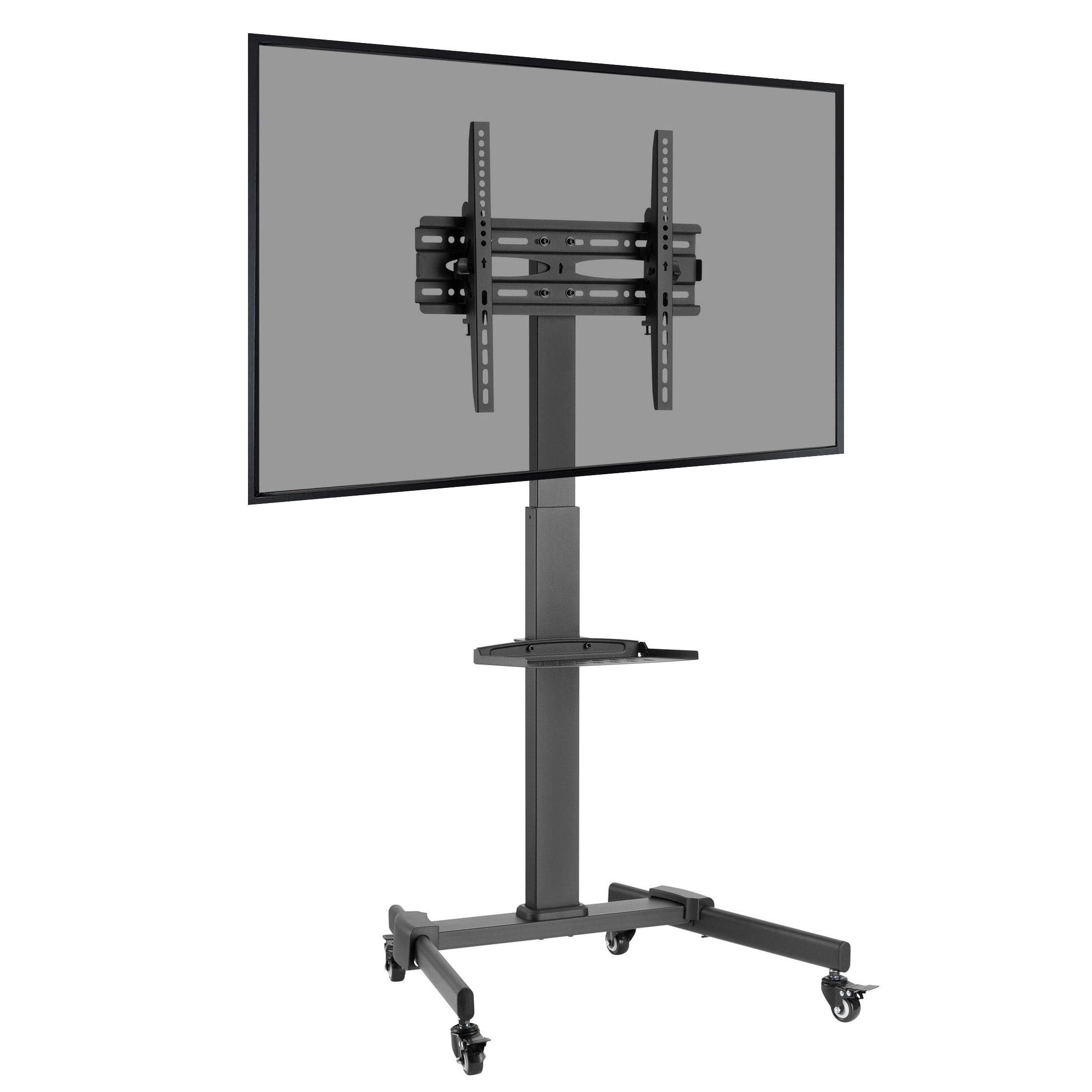 ProperAV Mobile TV Trolley Stand on Wheels for " - " Screens kg Capacity VESA Max. x