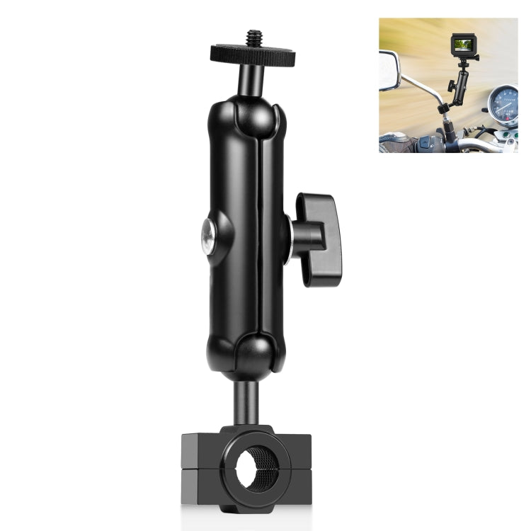PULUZ Motorcycle Holder Rearview Mirror Fixed Mount for GoPro and Other Action Cameras, Rearview Mirror Mount - Rearview Mirror Mount
