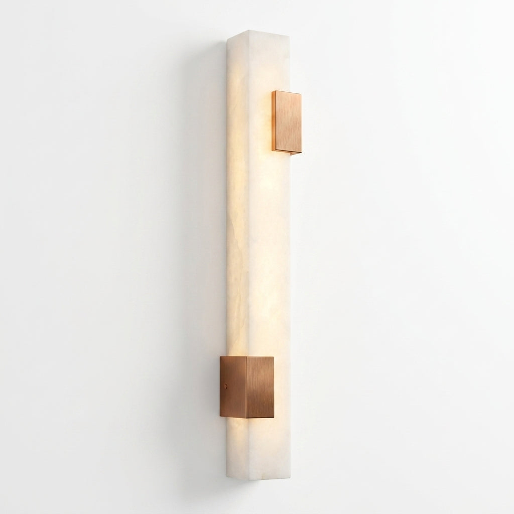 Araco Lumiere Prism Wall Light Alabaster LED - W x H