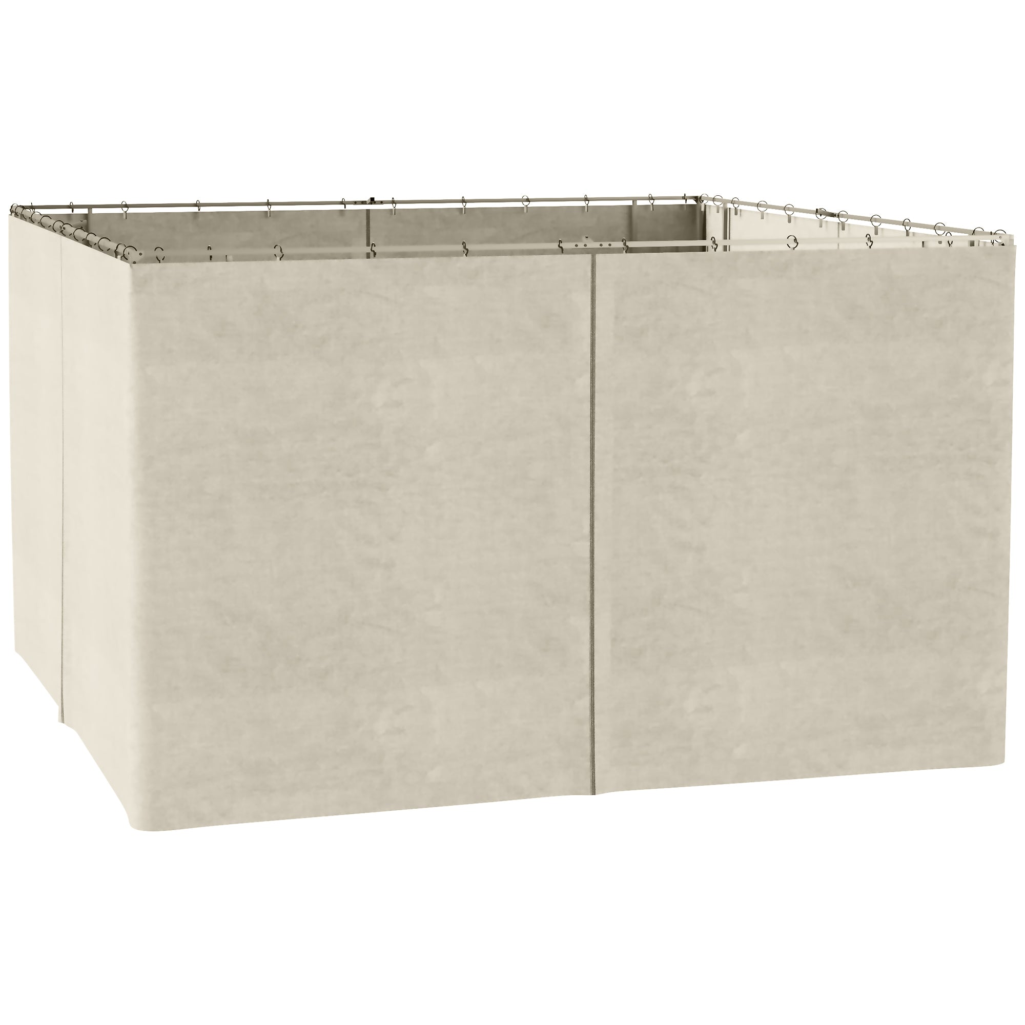 MCL Pack Replacement Gazebo Curtains Privacy Panel for Most x m Gazebo Canopy Pavillion Outdoor Shelter Sidewalls Accessories Beige