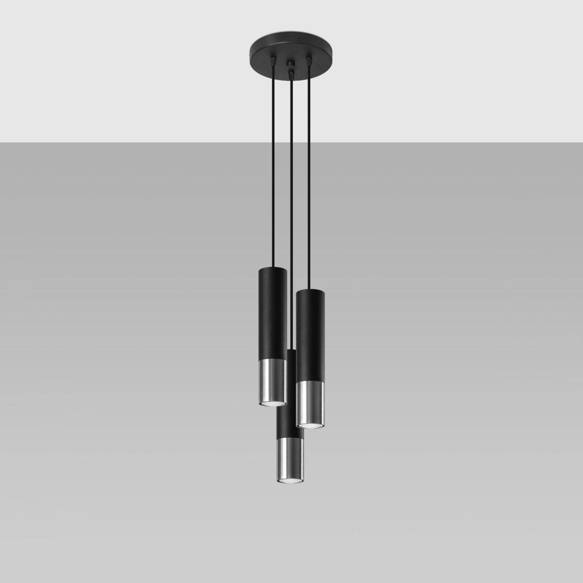 Loopez Steel BlackChrome P Light Classic Pendant Ceiling Light